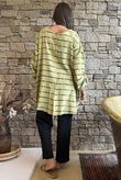 Porto Button Back Breton Tunic Soft Olive 